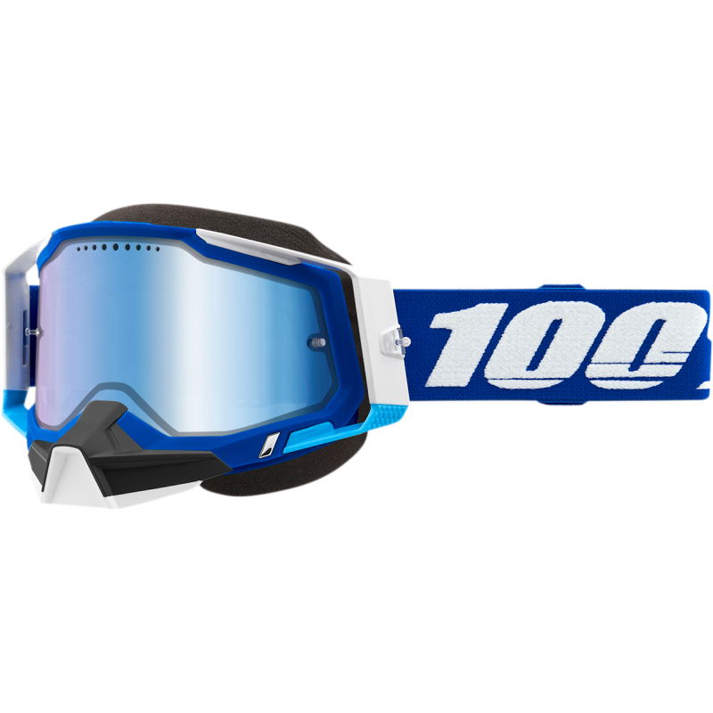 RACECRAFT 2 SNOWMOBILE GOGGLE BLUE - MIRROR BLUE LENS