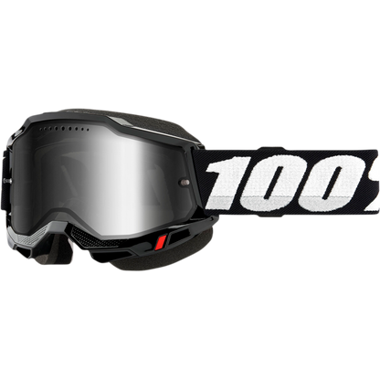 ACCURI 2 SNOWMOBILE GOGGLE BLACK - MIRROR SILVER LENS