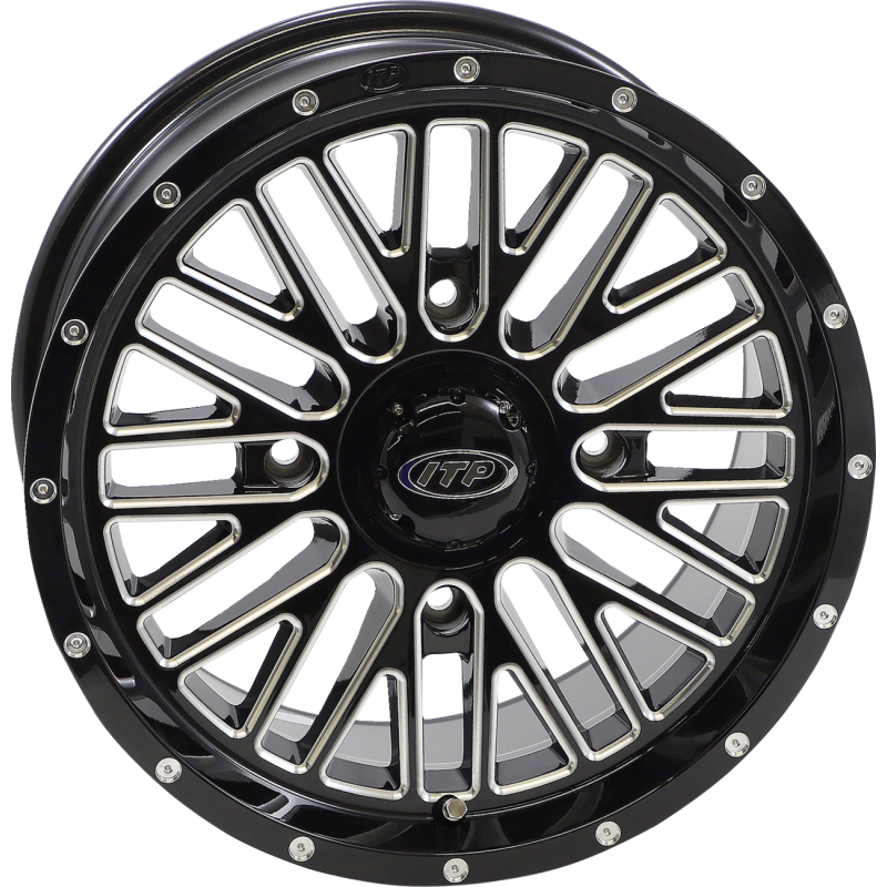 MOMENTUM 15X7 4/156 5+2 (+30mm) GLOSS BLACK MACHINED