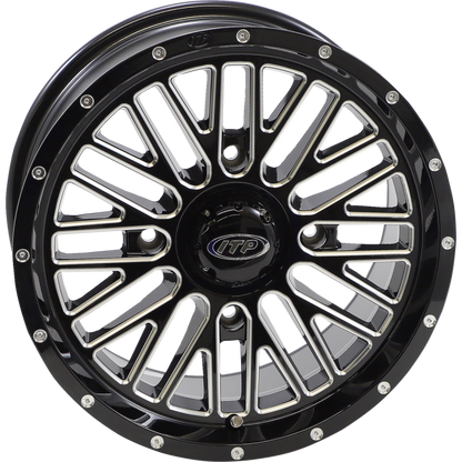 MOMENTUM 15X7 4/156 5+2 (+30mm) GLOSS BLACK MACHINED