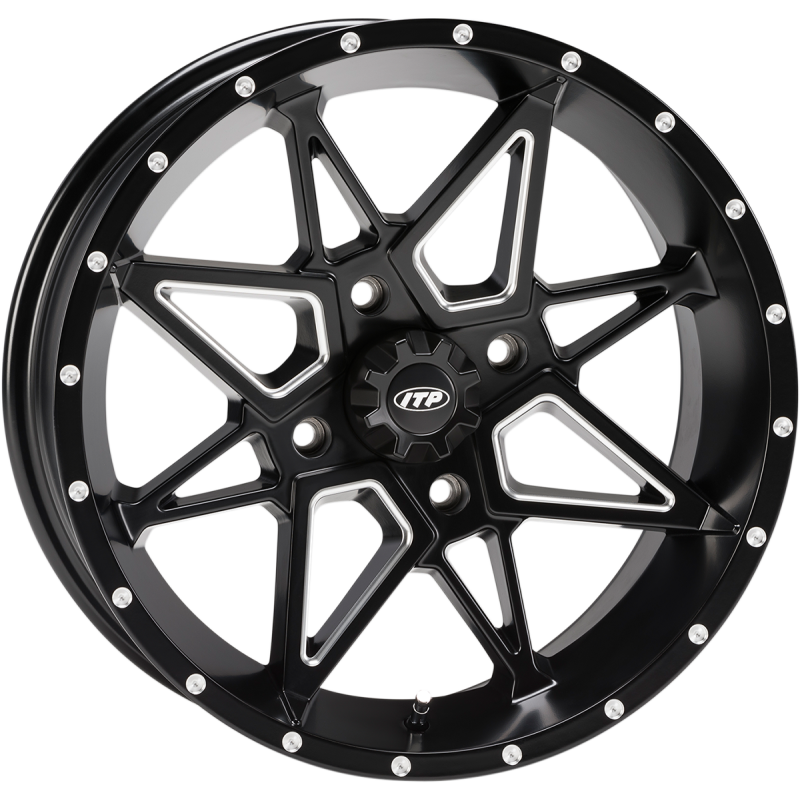 TORNADO 15X7 4/110 5+2 MATTE BLACK MILLED