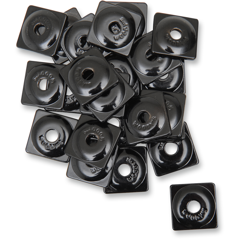 Square Digger Al. Support Plates-Black