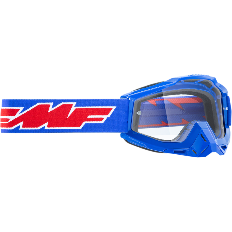 FMF POWERBOMB GOGGLE ROCKET BLUE - CLEAR LENS