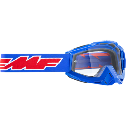 FMF POWERBOMB GOGGLE ROCKET BLUE - CLEAR LENS