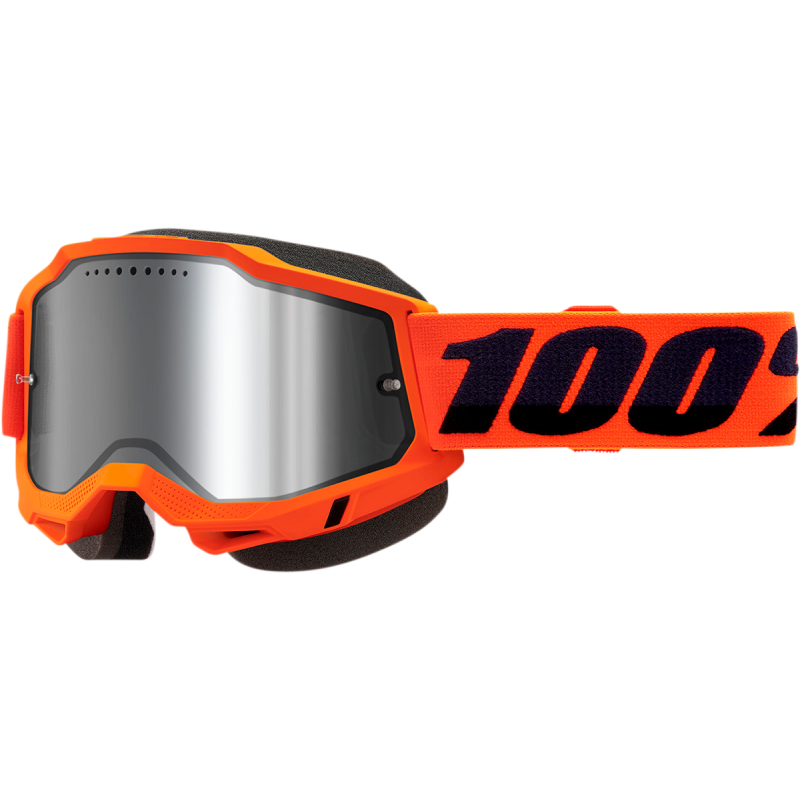 ACCURI 2 SNOWMOBILE GOGGLE ORANGE - MIRROR SILVER LENS