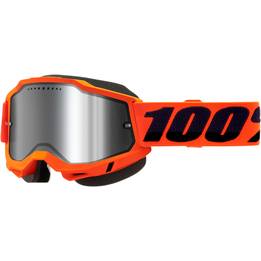 ACCURI 2 SNOWMOBILE GOGGLE ORANGE - MIRROR SILVER LENS