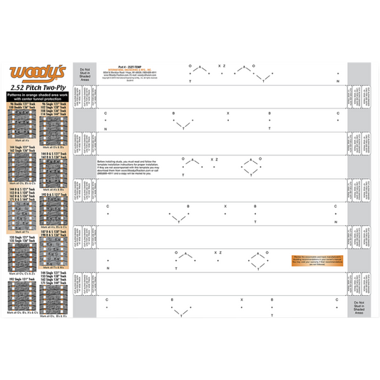 TEMPLATE 2.52PT 2PLY TRAC