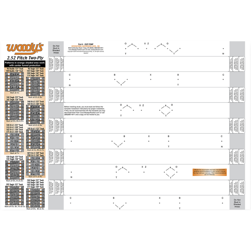 TEMPLATE 2.52PT 2PLY TRAC