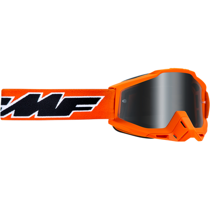 FMF POWERBOMB GOGGLE ROCKET ORANGE - MIRROR SILVER LENS