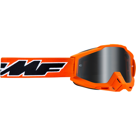 FMF POWERBOMB GOGGLE ROCKET ORANGE - MIRROR SILVER LENS