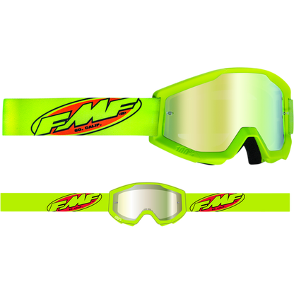 FMF POWERCORE GOGGLE CORE YELLOW - MIRROR GOLD LENS