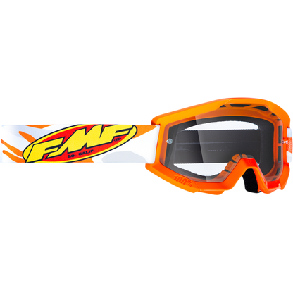 FMF POWERCORE GOGGLE ASSAULT GREY - CLEAR LENS