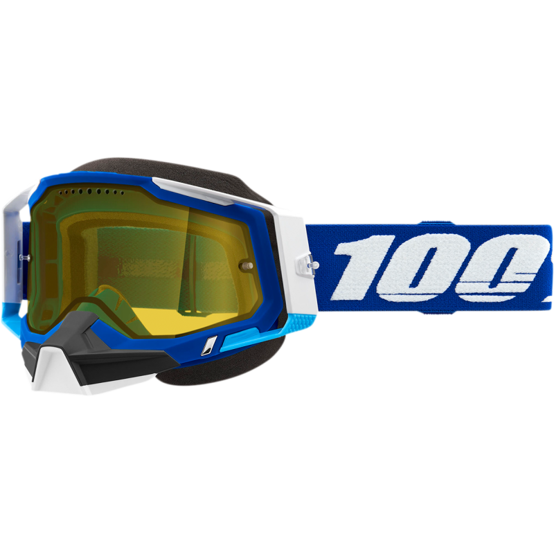 RACECRAFT 2 SNOWMOBILE GOGGLE BLUE - YELLOW LENS