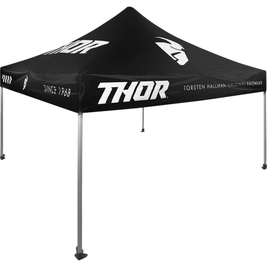 TRACK CANOPY 10X10 BK/WH