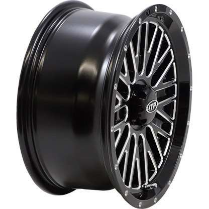 MOMENTUM 15X7 4/156 5+2 (+30mm) GLOSS BLACK MACHINED