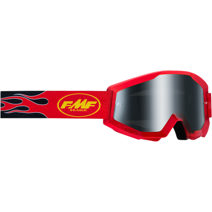 FMF POWERCORE SAND GOGGLE FLAME RED - SMOKE LENS