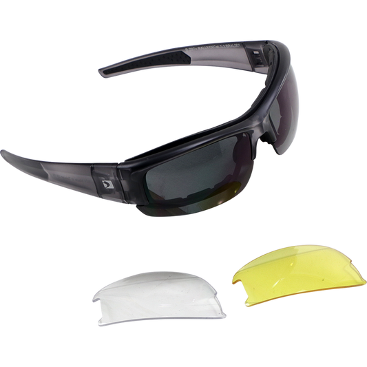 RALLY CONVERTIBLE INTERCHANGEABLE LENSES SMOKED YELLOW CLEAR