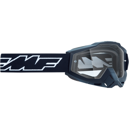 FMF POWERBOMB GOGGLE ROCKET BLACK - CLEAR LENS