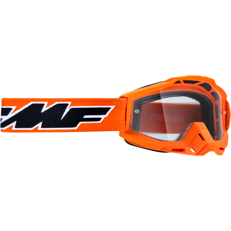 FMF POWERBOMB OTG GOGGLE ROCKET ORANGE - CLEAR LENS