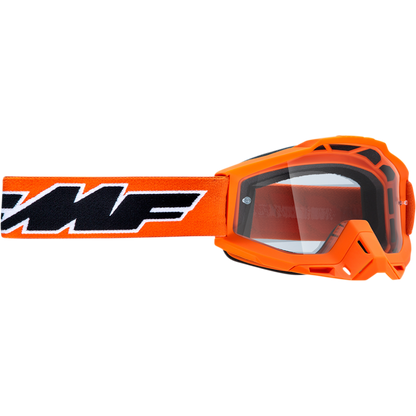 FMF POWERBOMB OTG GOGGLE ROCKET ORANGE - CLEAR LENS