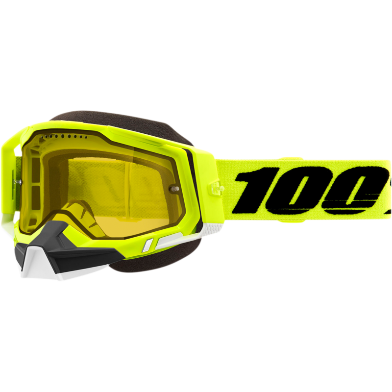 RACECRAFT 2 SNOWMOBILE GOGGLE YELLOW - YELLOW LENS