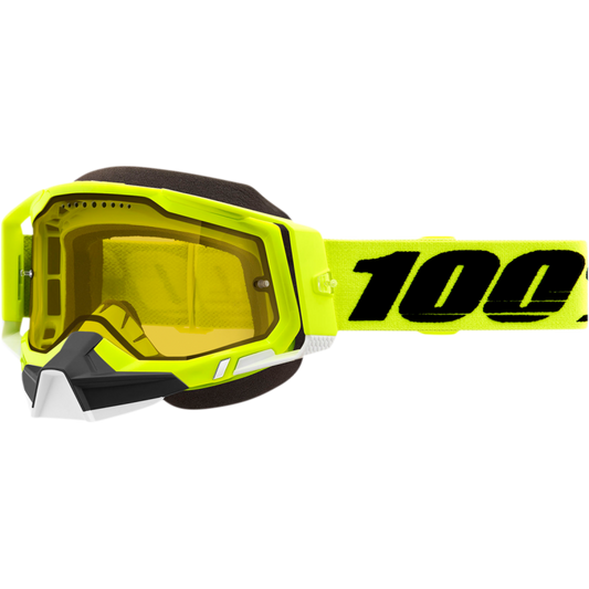 RACECRAFT 2 SNOWMOBILE GOGGLE YELLOW - YELLOW LENS