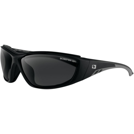 BOBSTER RIDER SUNGLASS BLK MATTE ANTIFOG SMOKED