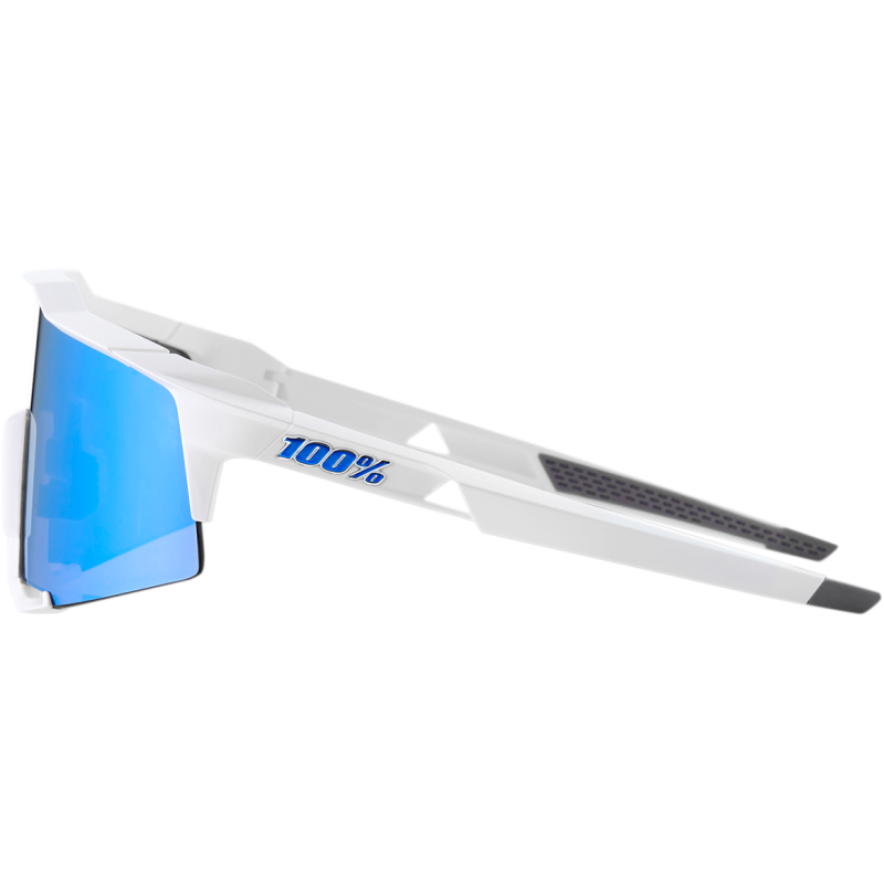 SPEEDCRAFT MATTE WHITE W/ HIPER ICEBERG BLUE MIRROR LENS