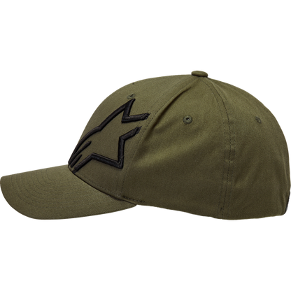 HAT CORP SHIFT MIL/BK S/M