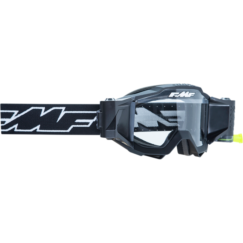 FMF POWERBOMB FILM SYSTEM GOGGLE ROCKET BLACK - CLEAR LENS