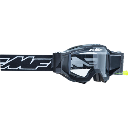 FMF POWERBOMB FILM SYSTEM GOGGLE ROCKET BLACK - CLEAR LENS