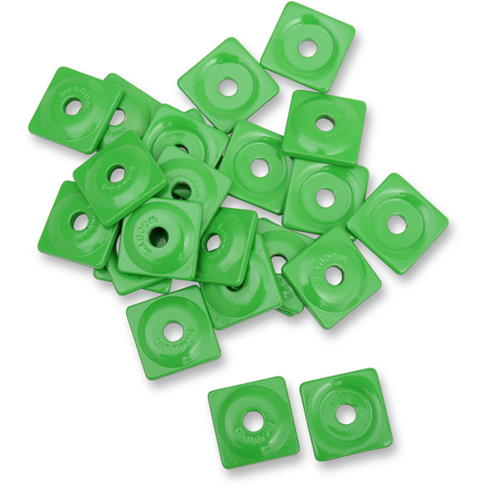 Square Digger Al. Support Plates-Green