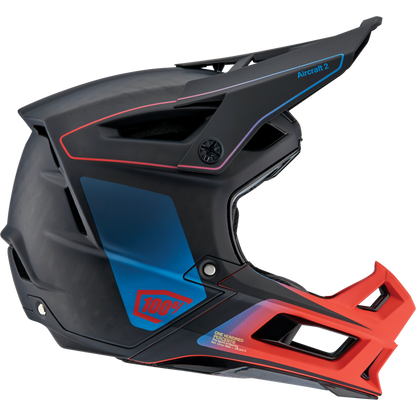 AIRCRAFT 2 HELMET CARBON STEEL BLUE/NEON RED - S