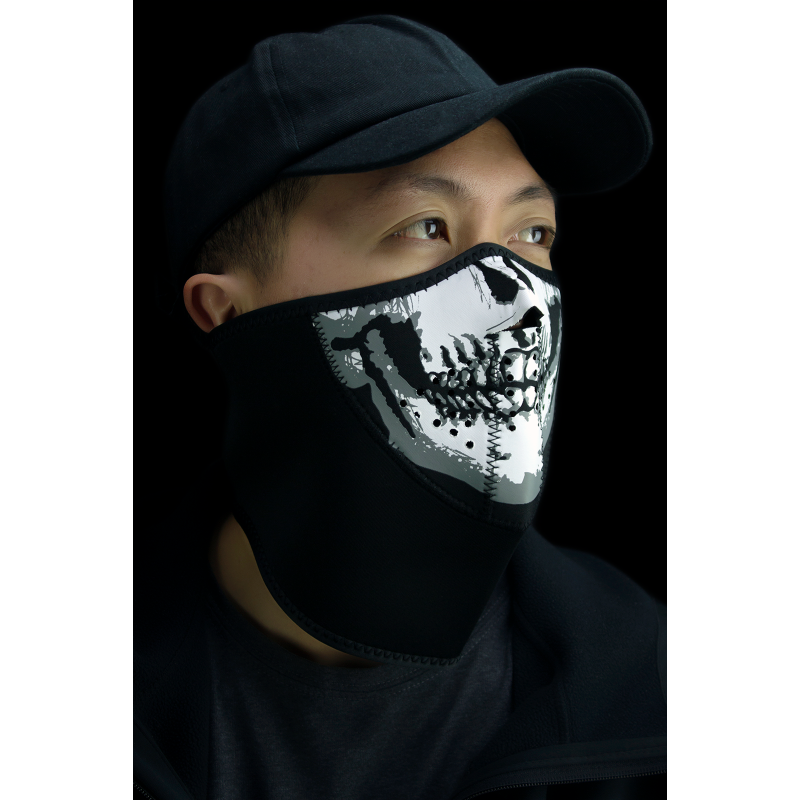 3 PANEL HALF MASK SKULL